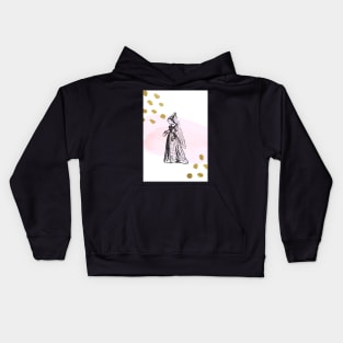 Pink and Gold Royalty Kids Hoodie